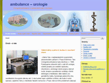 Tablet Screenshot of ambulance-urologie.cz